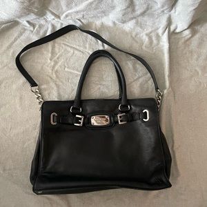 Michael Kors black leather purse